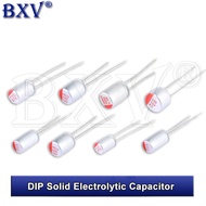 10Pcs dip solid electrolytic capacitor 6.3v 10v 16v 25v 35v 100uf 150uf 220uf 270uf 330uf 470uf 560u