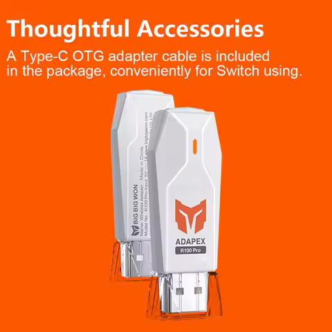 BIGBIG WON R100 USB Wireless Adapter for Switch / XBOX Gamepad Controller