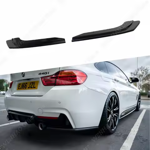 2Pcs Gloss Black Rear Bumper Side Splitters For BMW 4 Seria F32 F36 M-Pack 435i 435d 2013-2020 Tunin