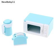1 Set Mainan Microwave Mini Teko Pembuat Roti Skala 1 12 Untuk Rumah B