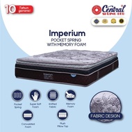 Promo Spring Bed Central Imperium Pocket Plushtop Pillowtop Mattress