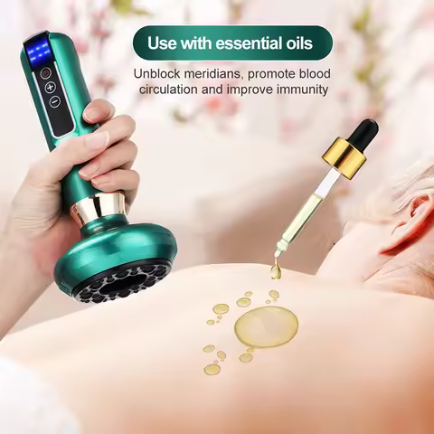 Intelligent Suction Medical Cupping Set Beauty Massager Glass Jars Anti Cellulite Cupping Vacuum Sli