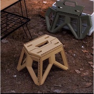 Portable Foldable Outdoor Camping Picnic Plastic Stool Military Style Stool Camping Foldable Stool C