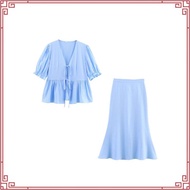 Dear Lyla Thea Ribbon Peplum Top (Pink)