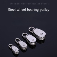 【new】pulley block stainless steel pulley traction wheel heavy steel single and double wheel rotating