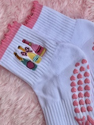ROVA - Champagne Charm premium grip socks ( Pilates socks/ ถุงเท้าพิลาทิส )