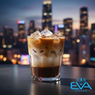 Box of 6 CENTRAL Glass Cups 285ml | Juice Cup, Milk Tea, Smoothie | High Quality Glass Material, Eas