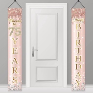 Birthday Decoration Door Banner Pink Rose Gold "Happy Birthday" Sign Party Supplies 40th Birthday Ba