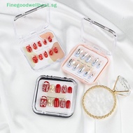 FBSG Press On Nail Storage Box False Nail Transparent Container Box Portable Plastic Manicure Display Holder Accessories DIY Gift HOT