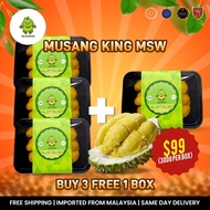 BUY 3 GET 1 | Premium SG Durian Musang King (MSW) 100% FRESH | Bitter-Sweet & Creamy | Same-Day Deli