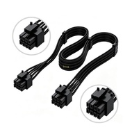BT 8Pin 6+2Pin PCIe Power Cable 8-Pin PCIE Cable For GPU Power Supply Nylon Braided Modular Wire 30C