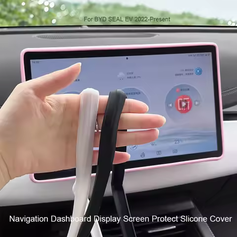 Car Dashboard 15.6"Navigation Screen Protective For BYD SEAL EV 2022-Present 10.25" Silicone Cover I