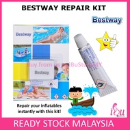 Bestway Repair Kit 5g Patch Kit Tampal Float Bocor Tampal Pelampung Bocor
