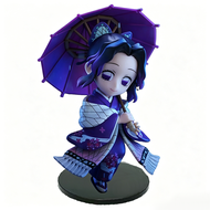 Bandai | 15cm Anime Demon Slayer Figure Kanroji Mitsuri Iguro Obanai Standing Posture Action Figure 