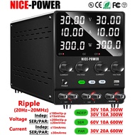 NICE-POWER Dual Output Lab Power Supply, 30V 10A Adjustable Switching Regulated Series (60V 10A) Par