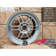 NEW RIM 15 4X100 AOW RPF1 Auto Option myvi jazz city vios blm flx vvt axia bezza almera swift