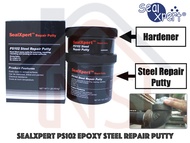 SealXpert Steel Repair Putty PS102 Steel/ PS103 Aluminium Epoxy Repair Putty with Hardener / Patching for Metal Surface
