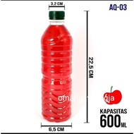 PET Bottle 600 ML / mineral water bottle / 600ml drink bottle