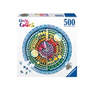 Ravensburger - Adult jigsaw puzzle - Round puzzle 500 pieces - Suitable for ages 12 and up - Sweets 