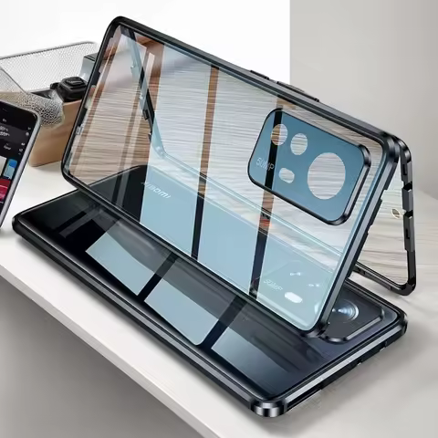 360° Double Sided Glass Magnetic Phone Case for OPPO Find X8 X5 X3 Pro Metal Full Camera Lens Protec