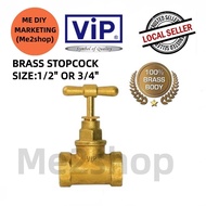 VIP BRASS STOPCOCK / STOP COCK (1/2 INCH OR 3/4 INCH )