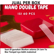 Hans - 1BOX 60 PCS  Double Tip Tape Duct TapeBENING Super3m Sticky Adhesive 2 Sides Good Most Dable 
