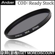 Andoer 67 มม.UV + CPL + FLD + ND(ND2 ND4 ND8) ชุดกรองการถ่ายภาพชุดอัลตราไวโอเลต Circular-Polarizing 