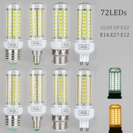 Corn Bulb 72LED 2835 SMD GU10 G9 B22 Bayonet AC 110V 220V Spotlight Candle Lampada Replace ZFZX