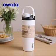 TERMOS Owala FreeSip Sway PURE White 30oz (887ml) Insulated Stainless-Steel Water Bottle BIG ol' com