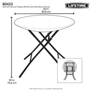 Lifetime Round Table 33" Diameter