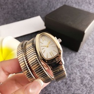 2026 Fashion Sports ins Style Snake-Shaped Steel Band Barrel Watch Green Radiation Pattern Quartz Wo