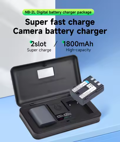 NB-2L NB 2LH BP-2L5 Digital Camera Battery +LCD USB Dual Charger for Canon Rebel XT XTi EOS 350D Pow