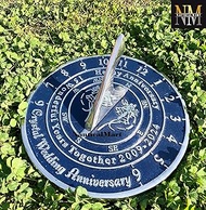 NauticalMart 15th Crystal Anniversary Unique Marriage Present for Parents, Grandparents, Friends, Hu