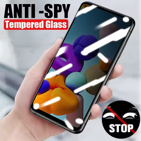 Anti Spy Privacy Tempered Glass For Samsung Galaxy A21S 6.5" Film Full Cover Coque Fundas Samsung A 