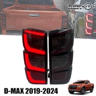 พร้อมส่ง ไฟท้ายแต่ง LED รุ่น อีซูซุ ดีแม็กซ์ ISUZU D-MAX DMAX โฉมใหม่ล่าสุด ปี 2020 - 2024 สีสโม๊ค 1