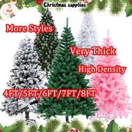 (WY) 4Ft 5Ft 6Ft 7Ft 8Ft Berry Christmas Tree Decoration Set Large Xmas Tree Holiday Decoration Tree