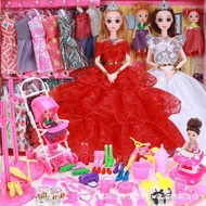 8463 Person Storage📑Yitian Barbie Doll Set Gift Box Play House Girl Princess Wedding Birthday Gift D