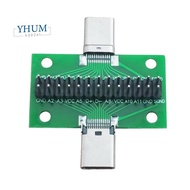 Male To Female Type C Test  Universal Board with USB 3.1 Port 20.6X36.2MM Test Board with Pins