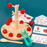 [in stock] Children's Baby Apple Tree Picking Game Early Education Intelligence Development Fun Digi