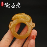 Exquisite Xiuyan Jade Carved Thumb Ring Carved Jade Dragon Ring Xiuyan Jade Antique Jade Thumb Rin