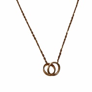 CARTIER B7013900 卡地亞 BABY LOVE DIAMOND NECKLACE 18K 項鍊 PG 鑽石