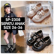 (LOLI-JKT) SP- 2308 GLOSSY BEAD RIBBONsepatu anak 2 COLORS SIZE 26-36