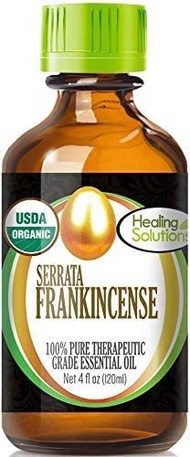 ▶$1 Shop Coupon◀  Healing Solutions Organic 120ml Oils - Frankincense Essential Oil - 4 Fluid Ounces