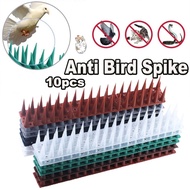 10PCS Anti Bird Spike Plastic Fence Wall Durable Effective Bird Repellent Chase Birds Mat