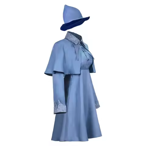 qq78Request7Wizard Witch Fleur Isabelle Delacour Cosplay Costume Beauxbaton Magic Women School Unifo
