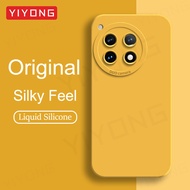 For OnePlus12 Case YIYONG Square Soft Liquid Silicone Cover For OnePlus 12 12R One Plus 13 13R 11 11