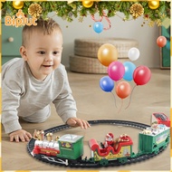 Biplut Tracks Vehicle Toy Retro Christmas Electric Train Set Perfect Holiday for Boys and Girls Mini