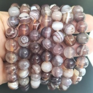 Bracelet Botswana Agate 8mm Natural Cristal