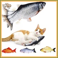 ✗ ▼ ∇ Ready Stock Electric Simulation Robo Nemo Cat Fish Toys Jump Fish Baby Toys USB Rechargeable
