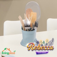 Rebecca Spoon Holder Beautiful Spoon Holder/ 3-Section Spoon Holder/ Modern Spoon Holder/ Transparen